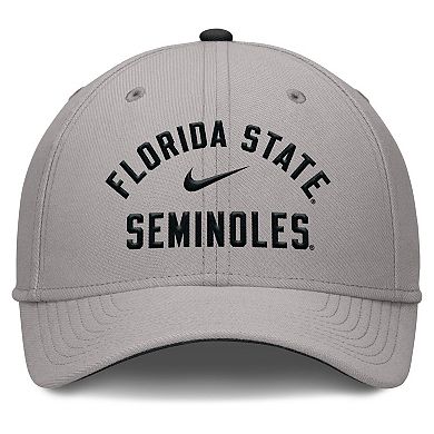 Men's Nike Gray Florida State Seminoles Rise Prep Performance Flex Hat