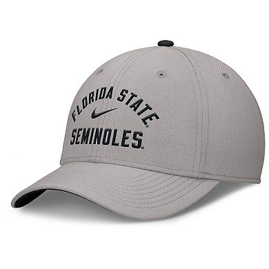 Men's Nike Gray Florida State Seminoles Rise Prep Performance Flex Hat