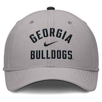 Men's Nike Gray Georgia Bulldogs Rise Prep Performance Flex Hat
