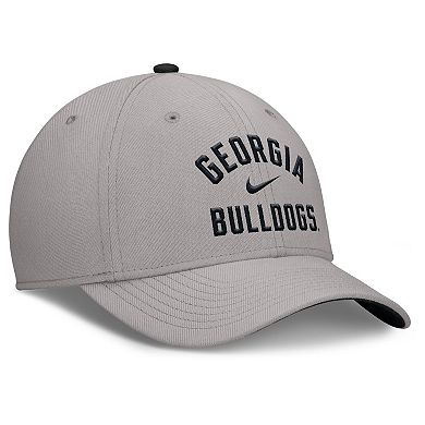 Men's Nike Gray Georgia Bulldogs Rise Prep Performance Flex Hat