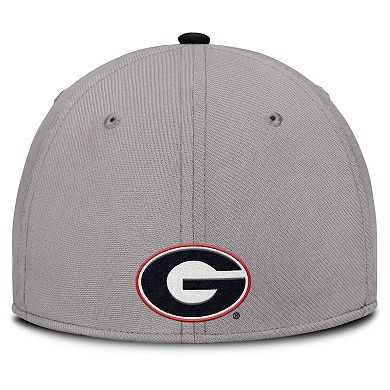 Men's Nike Gray Georgia Bulldogs Rise Prep Performance Flex Hat