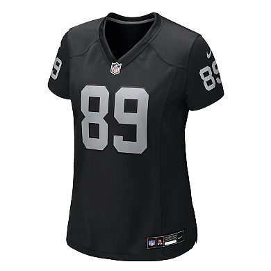 Women's Nike Brock Bowers Black Las Vegas Raiders Team Game Jersey