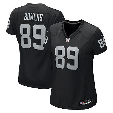 Women's Nike Brock Bowers Black Las Vegas Raiders Team Game Jersey