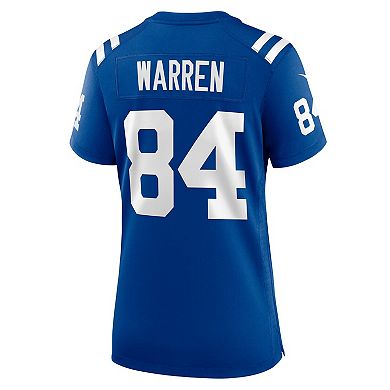 Women's Nike Tyler Warren Royal Indianapolis Colts Game Jersey