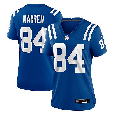 Women's Nike Tyler Warren Royal Indianapolis Colts Game Jersey