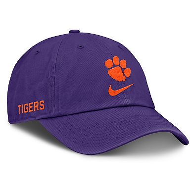 Men's Nike Purple Clemson Tigers Primetime Club Adjustable Hat