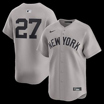 Men's Nike Giancarlo Stanton Gray New York Yankees Road Limited Player Jersey