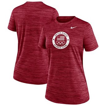Women's Nike Red Team USA Velocity Performance T-Shirt