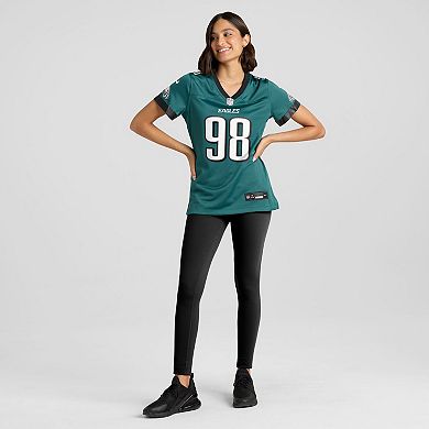 Women's Nike Jalen Carter Midnight Green Philadelphia Eagles Team Game Jersey