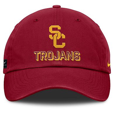 Men's Nike Cardinal USC Trojans 2025 On-Field Club Adjustable Hat
