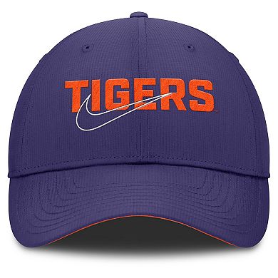 Men's Nike Purple Clemson Tigers Club Prep Performance Adjustable Hat