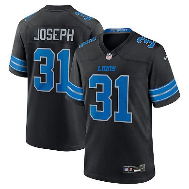 Men's Nike Kerby Joseph Black Detroit Lions Alternate Game Jersey