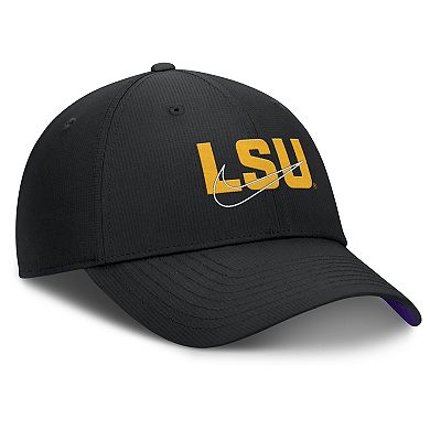 Men's Nike Black LSU Tigers Club Prep Performance Adjustable Hat