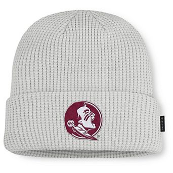 Men Nike Gray Florida State Seminoles 2025 On-Field Utility Cuffed Knit Hat