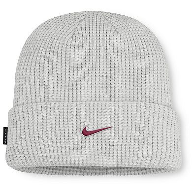 Men Nike Gray Florida State Seminoles 2025 On-Field Utility Cuffed Knit Hat