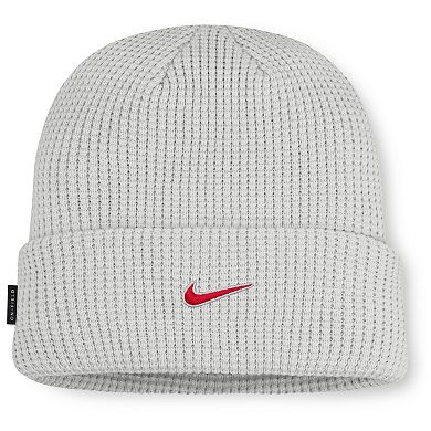 Men Nike Gray Georgia Bulldogs 2025 On-Field Utility Cuffed Knit Hat
