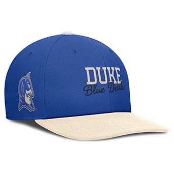 Men's Nike Royal/Cream Duke Blue Devils Pro Legacy Script Snapback Hat