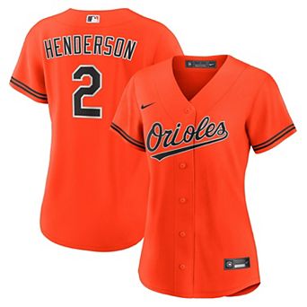 Women's Nike Gunnar Henderson Orange Baltimore Orioles Alternate 2 Replica Jersey