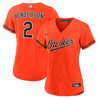 Women's Nike Gunnar Henderson Orange Baltimore Orioles Alternate 2 Replica Jersey