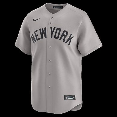 Men's Nike Gerrit Cole Gray New York Yankees Road Limited Player Jersey