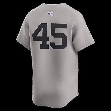 Men's Nike Gerrit Cole Gray New York Yankees Road Limited Player Jersey
