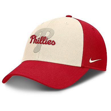 Men's Nike Red/Natural Philadelphia Phillies Statement Club Performance Adjustable Hat