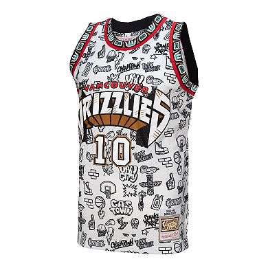 Men's Mitchell & Ness Mike Bibby White Vancouver Grizzlies 1998/99 Swingman Jersey