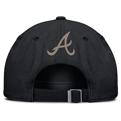 Men's Nike Black Atlanta Braves Camo Pack Club Adjustable Hat