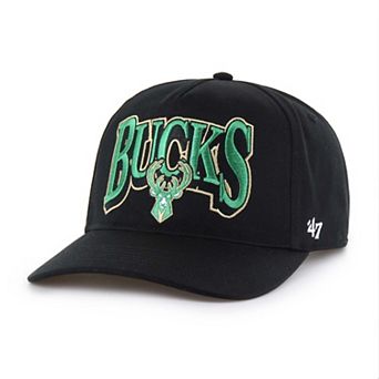 Men's '47 Black Milwaukee Bucks Every Time Past Champs Hitch Adjustable Hat