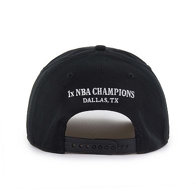 Men's '47 Black Dallas Mavericks Every Time Past Champs Hitch Adjustable Hat