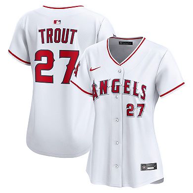 Women's Nike Mike Trout White Los Angeles Angels Home Limited Player Jersey