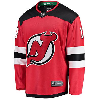 Youth Fanatics Nico Hischier Red New Jersey Devils Home Breakaway Player Jersey