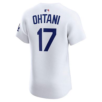 Men's Nike Shohei Ohtani White Los Angeles Dodgers Home Elite Jersey