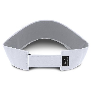 Men's Nike White Ohio State Buckeyes 2025 On-Field Gameday Performance Ace Adjustable Visor