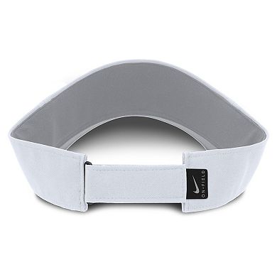 Men's Nike White Florida State Seminoles 2025 On-Field Gameday Performance Ace Adjustable Visor