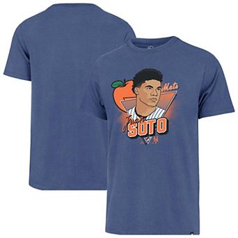 Men's '47 Juan Soto Royal New York Mets Player Caricature Franklin T-Shirt
