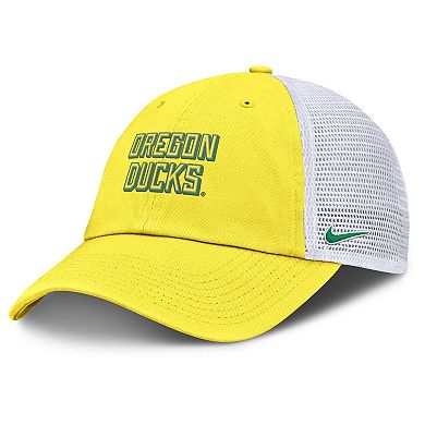 Men's Nike Yellow Oregon Ducks 2025 Gameday On-Field Club Adjustable Trucker Hat