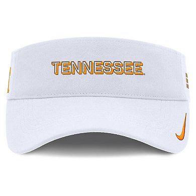 Men's Nike White Tennessee Volunteers 2025 On-Field Gameday Performance Ace Adjustable Visor