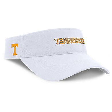 Men's Nike White Tennessee Volunteers 2025 On-Field Gameday Performance Ace Adjustable Visor