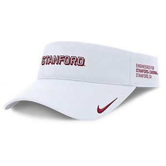 Men's Nike White Stanford Cardinal 2025 On-Field Gameday Performance Ace Adjustable Visor