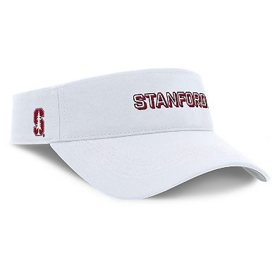 Men's Nike White Stanford Cardinal 2025 On-Field Gameday Performance Ace Adjustable Visor