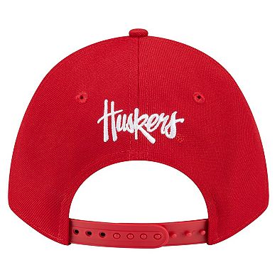 Men's New Era Scarlet Nebraska Huskers Team Collective 9FORTY M-Crown Adjustable Hat