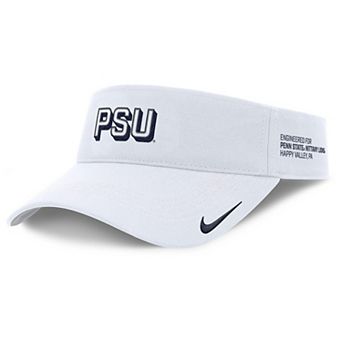 Men's Nike White Penn State Nittany Lions 2025 On-Field Gameday Performance Ace Adjustable Visor