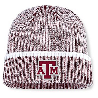 Men's Fanatics Maroon/White Texas A&M Aggies Haze Cuffed Knit Hat