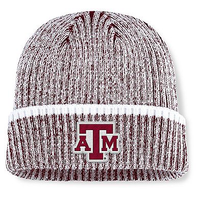 Men's Fanatics Maroon/White Texas A&M Aggies Haze Cuffed Knit Hat