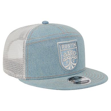 Men's New Era Denim/Tan Austin FC 9FIFTY Camp Snapback Hat