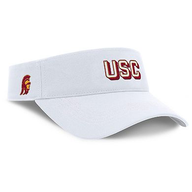 Men's Nike White USC Trojans 2025 On-Field Gameday Performance Ace Adjustable Visor