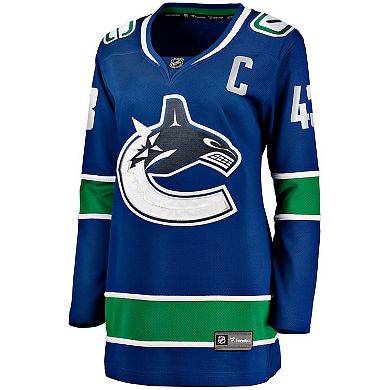 Women's Fanatics Quinn Hughes Blue Vancouver Canucks Home Breakaway Player Jersey