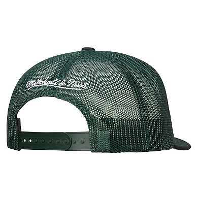 Men's Mitchell & Ness White/Green New Jersey Devils Gridlock Trucker Adjustable Hat