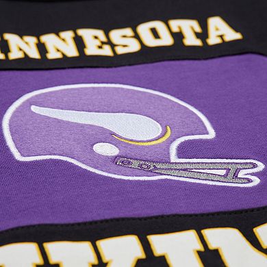 Men's Mitchell & Ness Black Minnesota Vikings Retro Colorblock Tank Top